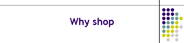 Why shop
